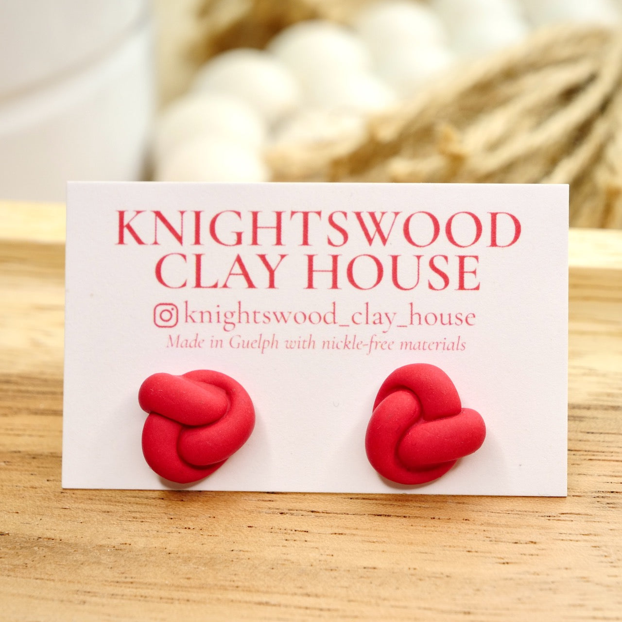 Knot Studs in Various Colors
