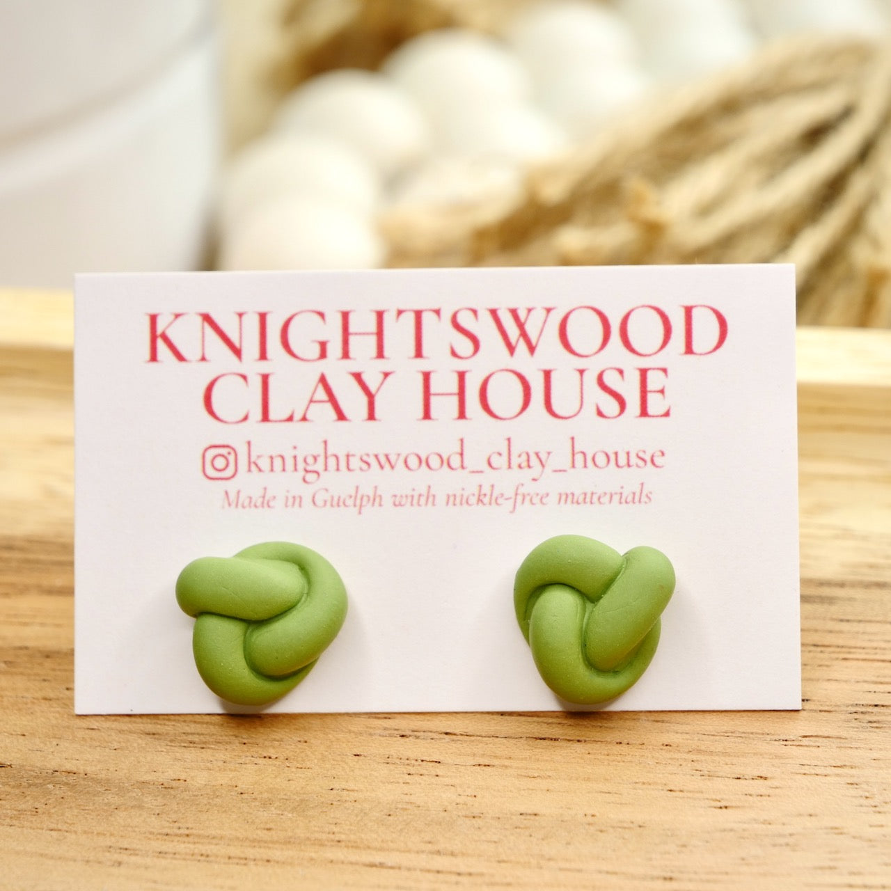 Knot Studs in Various Colors