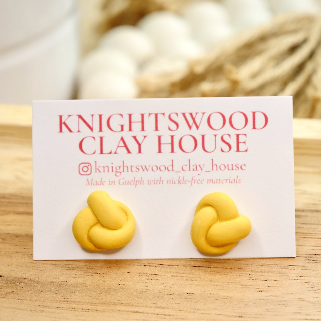 Knot Studs in Various Colors