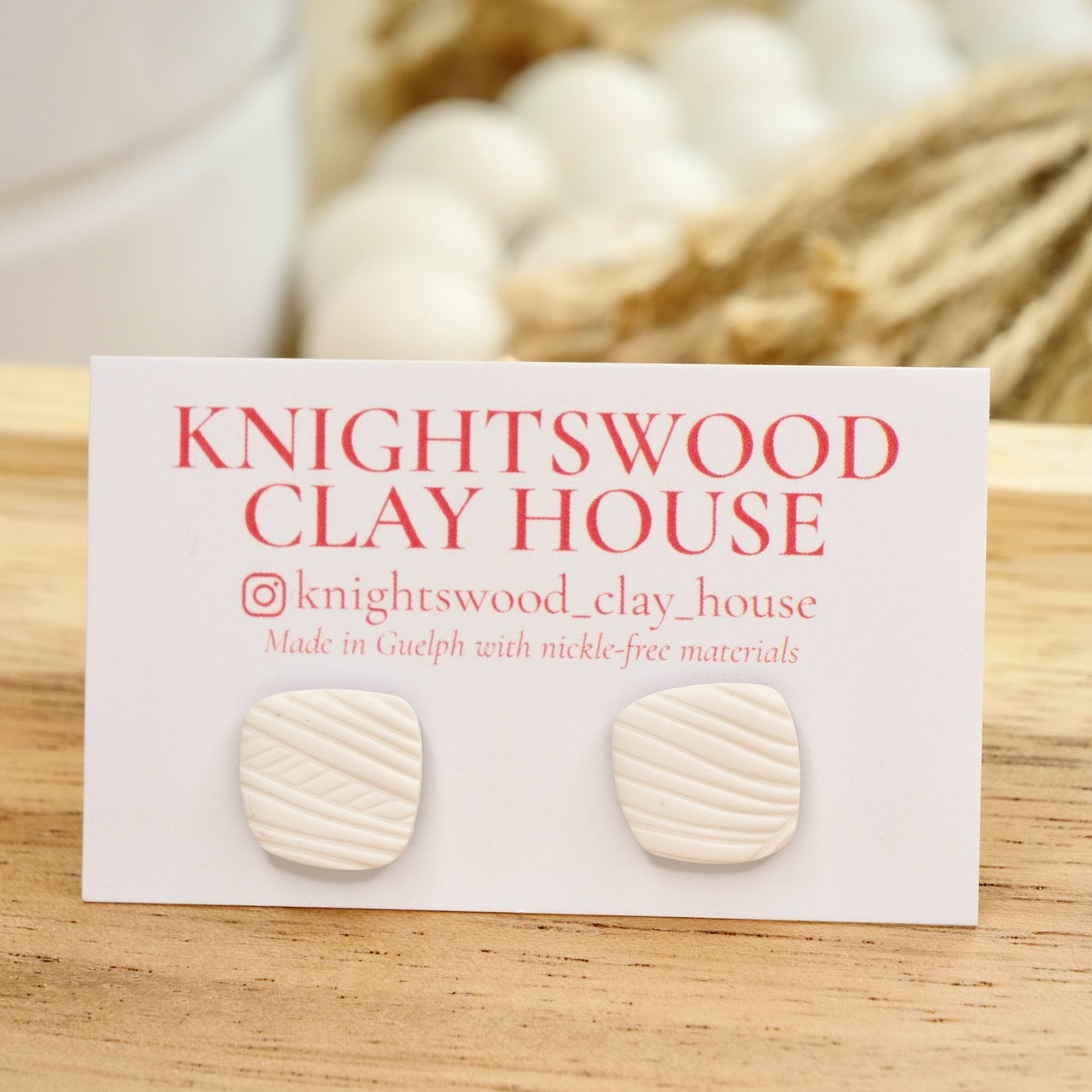 Quad Stud in White