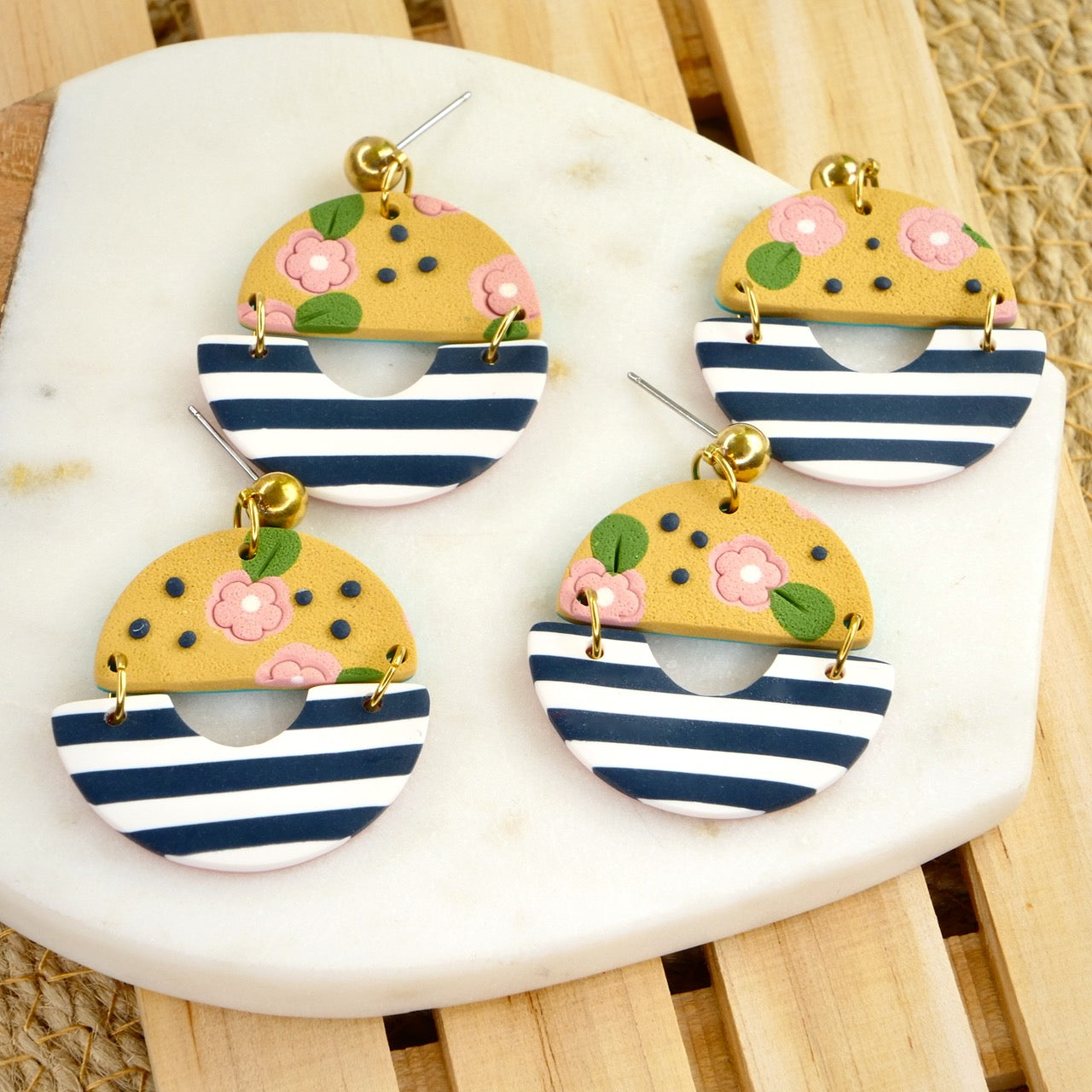 Baker Stack Dangles in May Floral