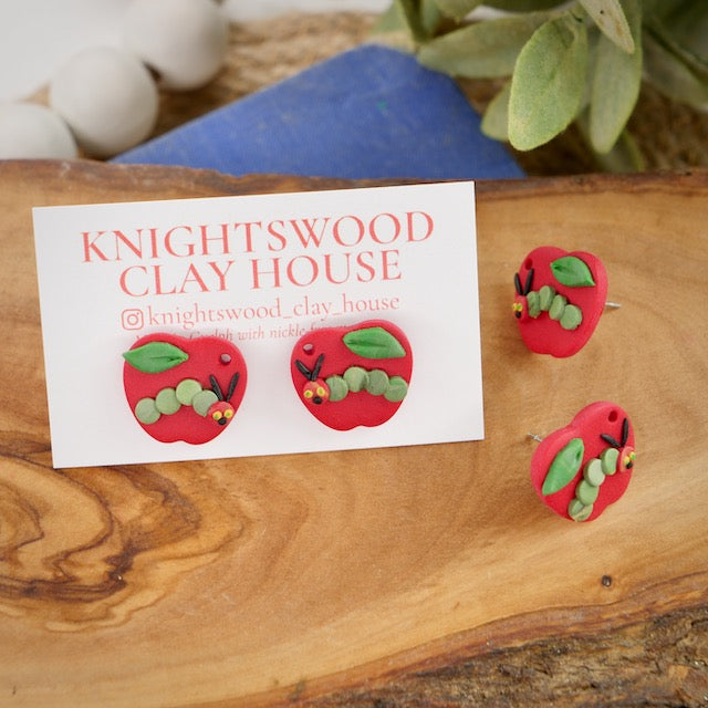 Apple and Caterpillar Studs