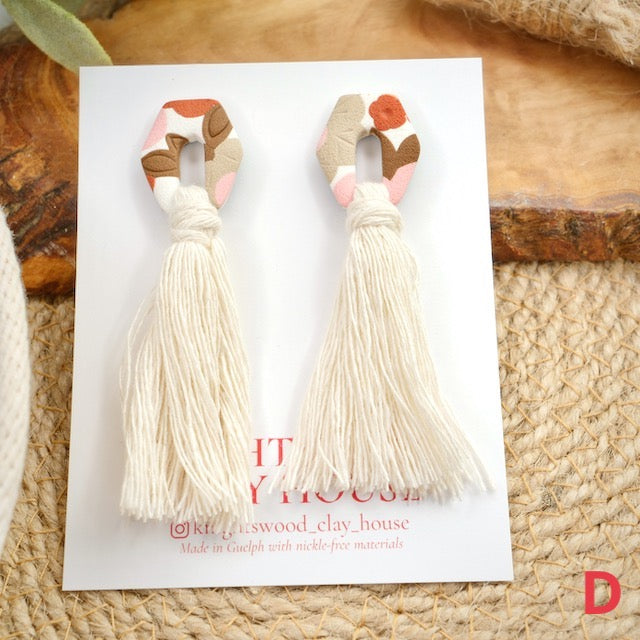 Abbeywood Statement Studs in Fall Floral