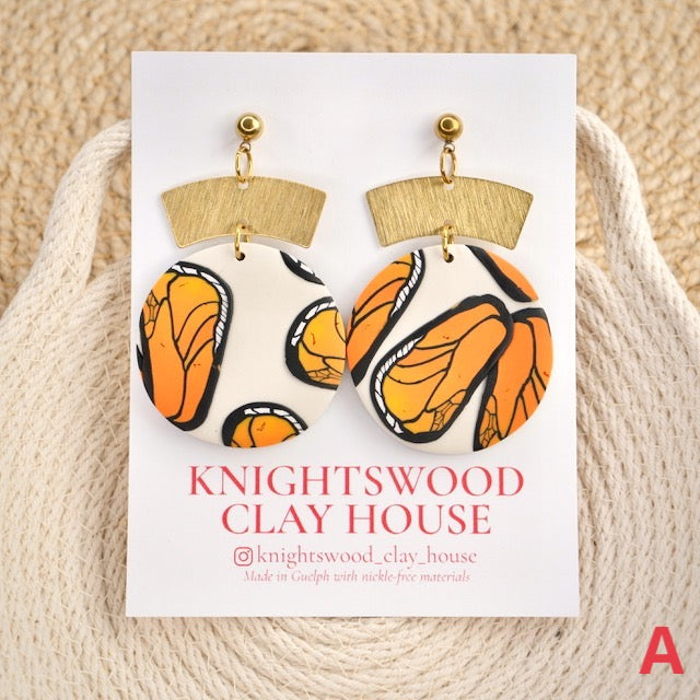 Circle Dangles in Fall Butterflies