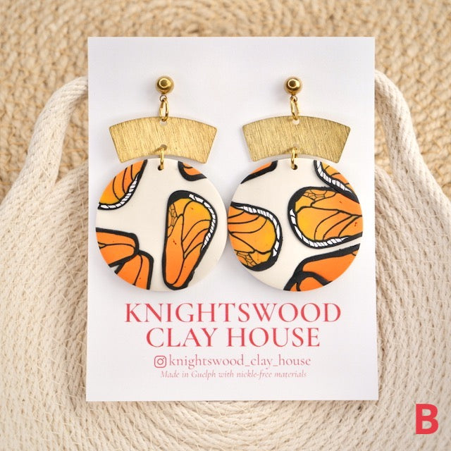 Circle Dangles in Fall Butterflies