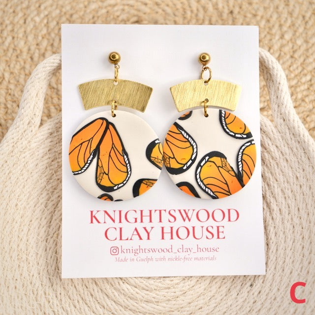 Circle Dangles in Fall Butterflies