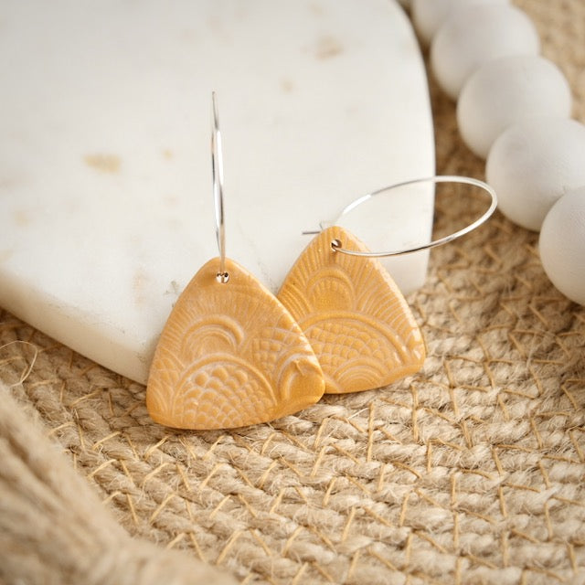 Bristol Hoops in Glazed Gold
