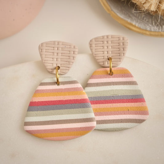 Norfolk Bell Dangles in Retro Stripes