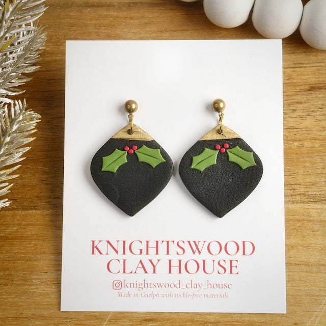 Holly Ornament Dangles