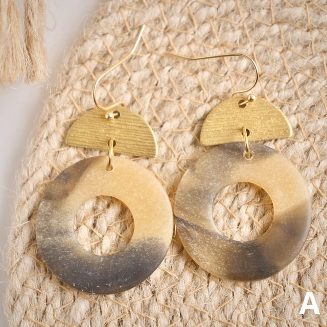 Tortoise Shell Dangles on Hooks