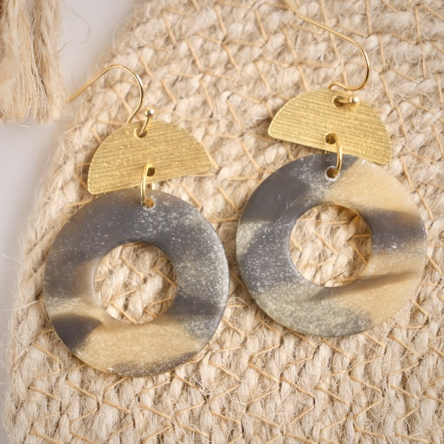 Tortoise Shell Dangles on Hooks