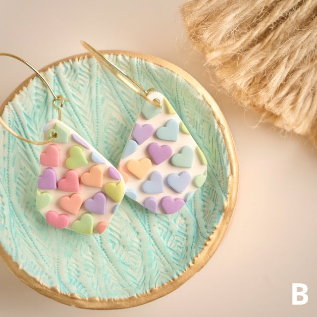 Grange Hoops in Candy Heart Mosaic