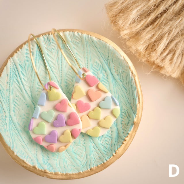 Grange Hoops in Candy Heart Mosaic