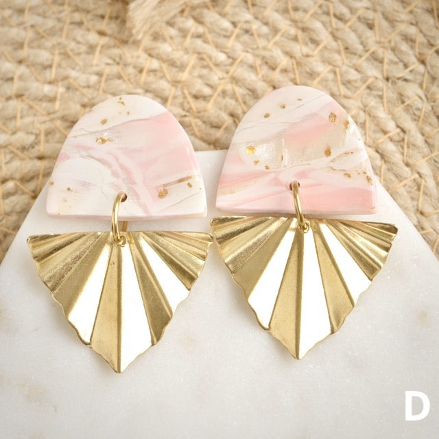 Merion Dangles in Pink Opal