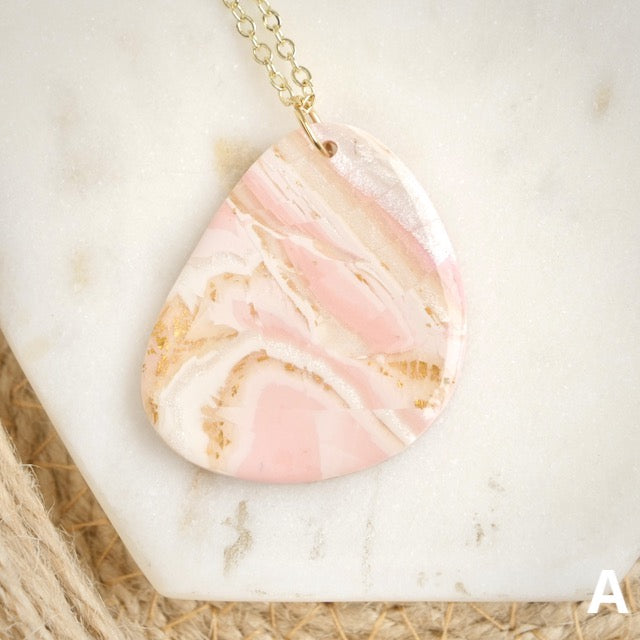 Necklaces in Pink Opal