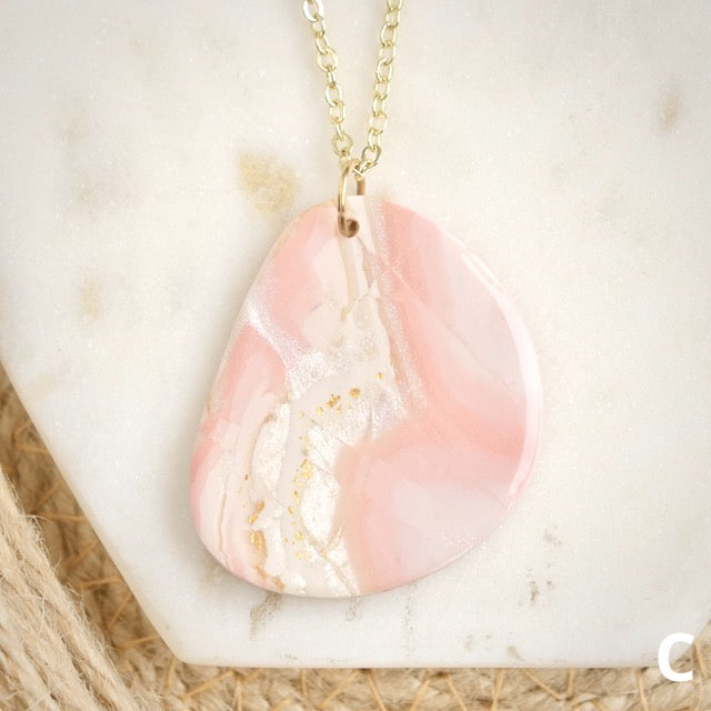 Necklaces in Pink Opal