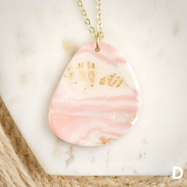 Necklaces in Pink Opal