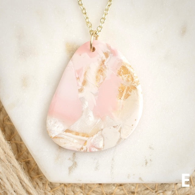 Necklaces in Pink Opal