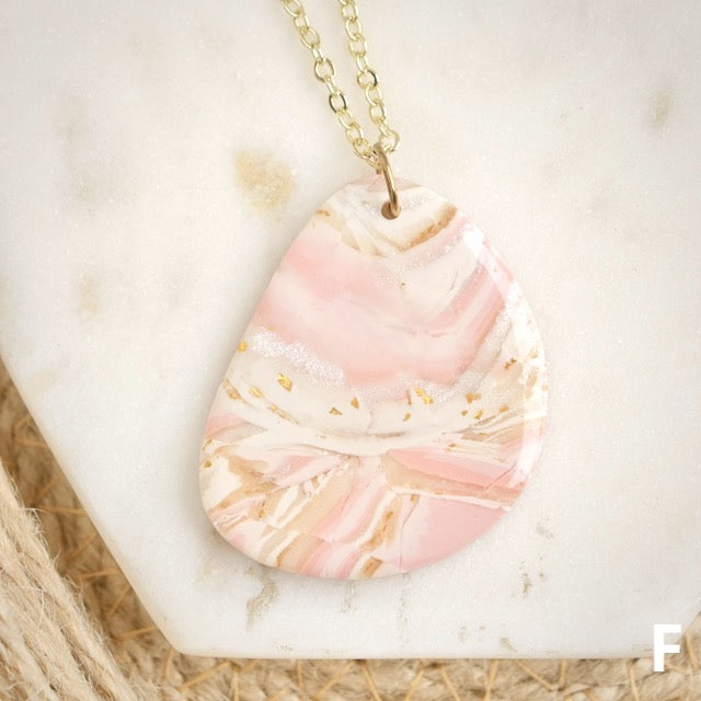 Necklaces in Pink Opal