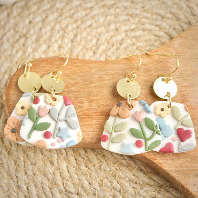 Woolwich Bell Dangles in Folk Art Floral
