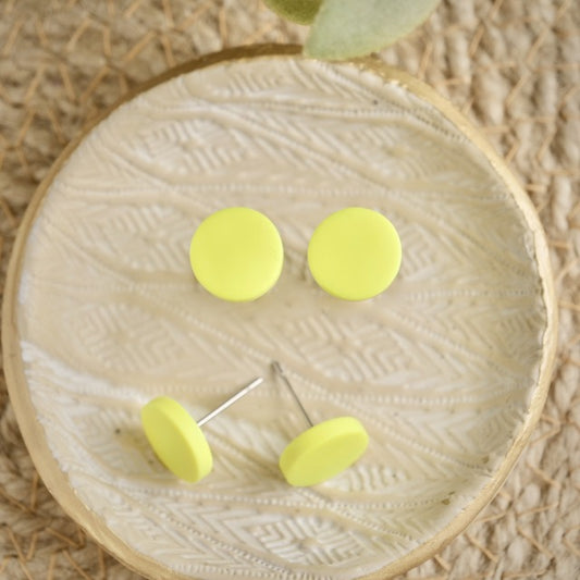 Micro Studs in Neon Yellow