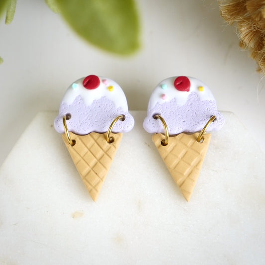 Ice Cream Dangles in Purple