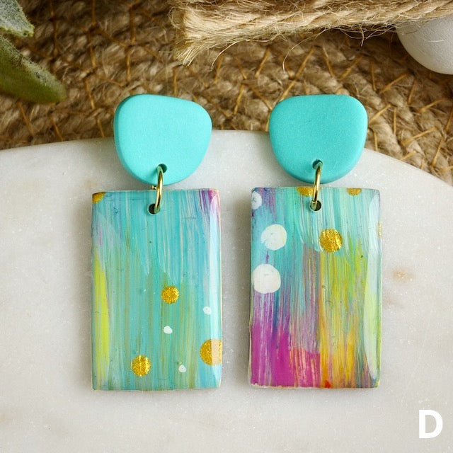 Dangles in Painted Clay