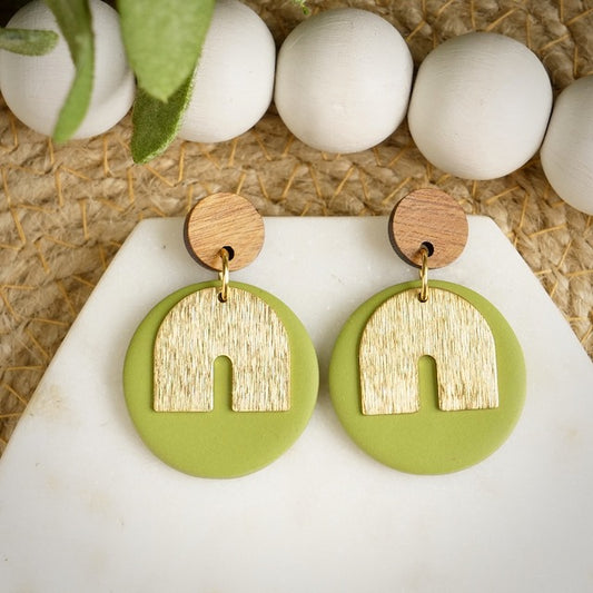 Circle Dangles in Green