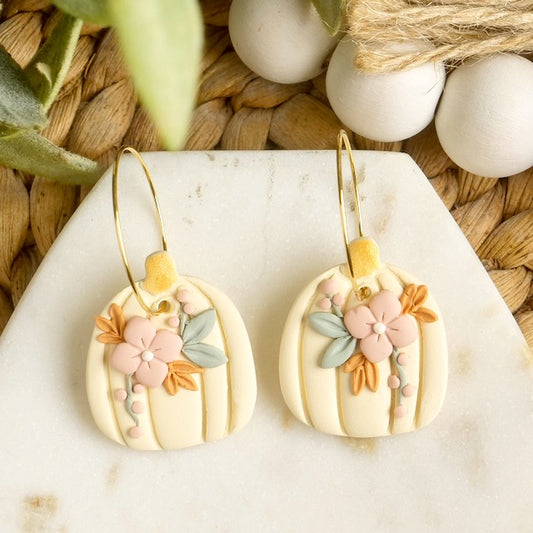 Pumpkin Hoops in Cream