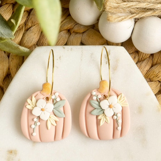 Pumpkin Hoops in Pink