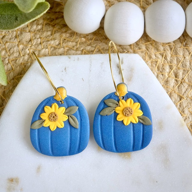 Pumpkin Hoops in Blue