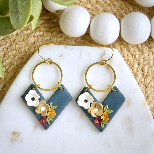 Willow Dangles in Midnight Floral