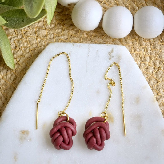 Knot Threads in Burgundy