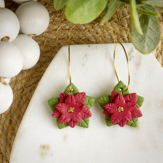 Poinsettia Hoops