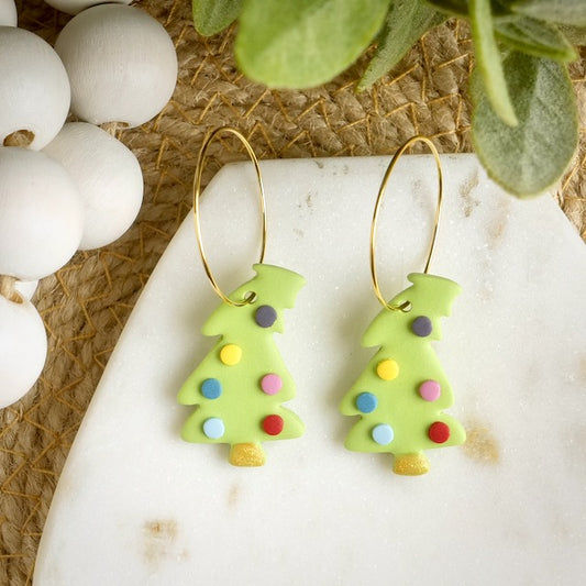 Whoville Christmas Tree Hoops