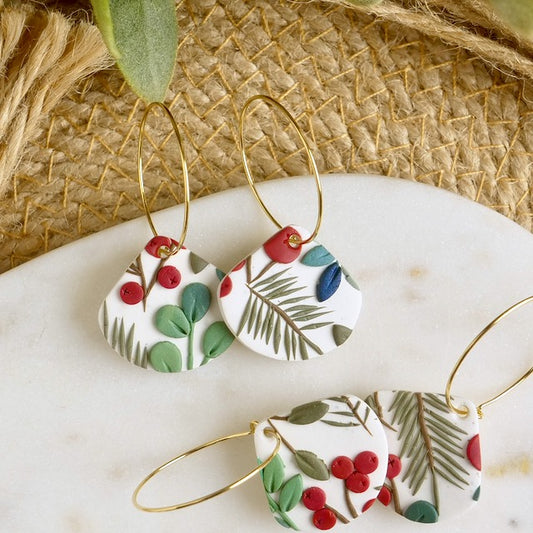 Petal Hoops in Winter Berry