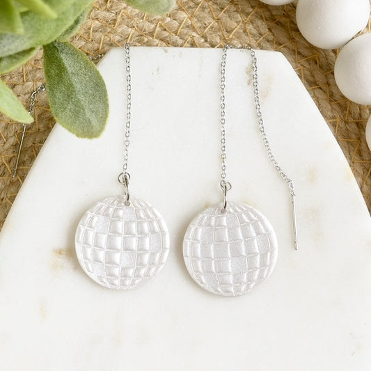 Disco Ball Dangles on Ear Threaders