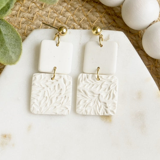 Stack Dangles in White Granite