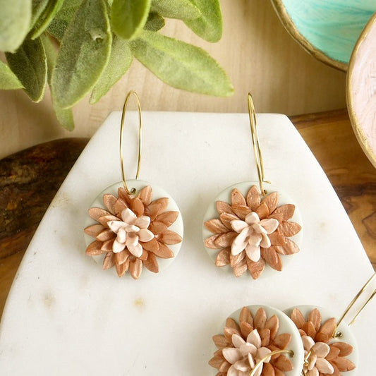 Carden Hoops in Floral