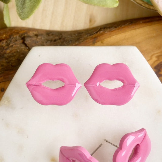 Lip Studs in Pink