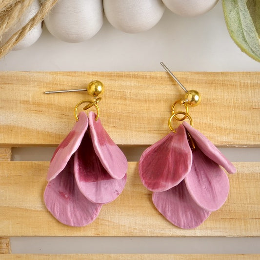 Petal Dangles in Mauve