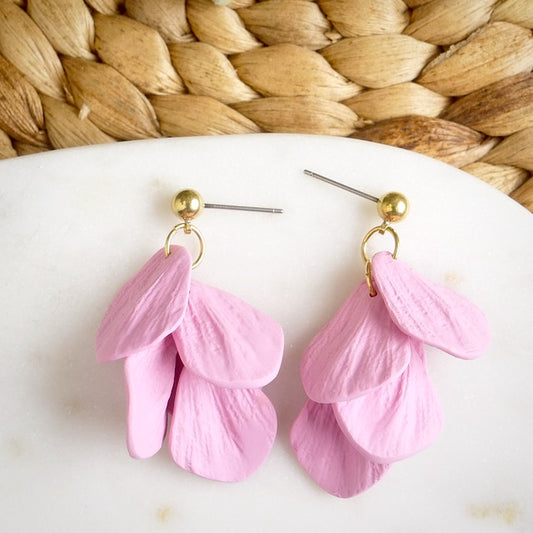 Petal Dangles in Bubblegum Pink