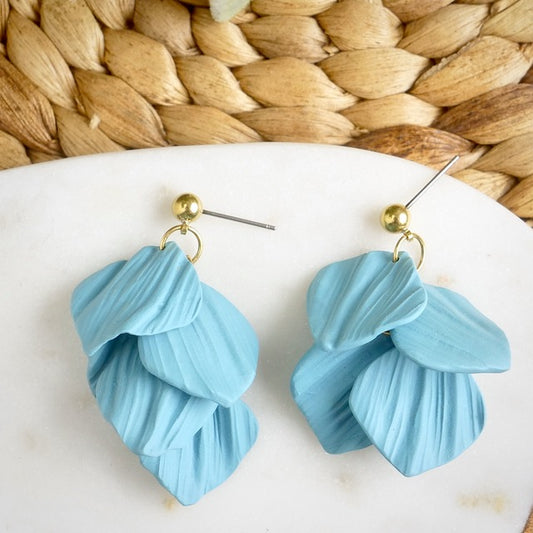 Petal Dangles in Blue