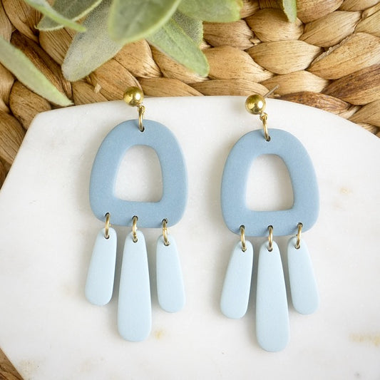 Thompson Dangles in Blue Colour Block