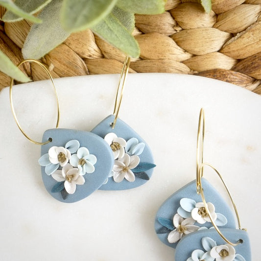 Phelan Hoops in Blue Floral