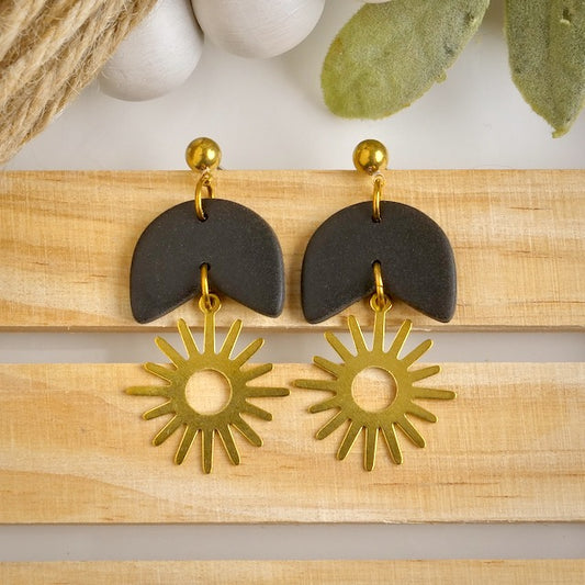 Kipling Dangles in Black with Brass