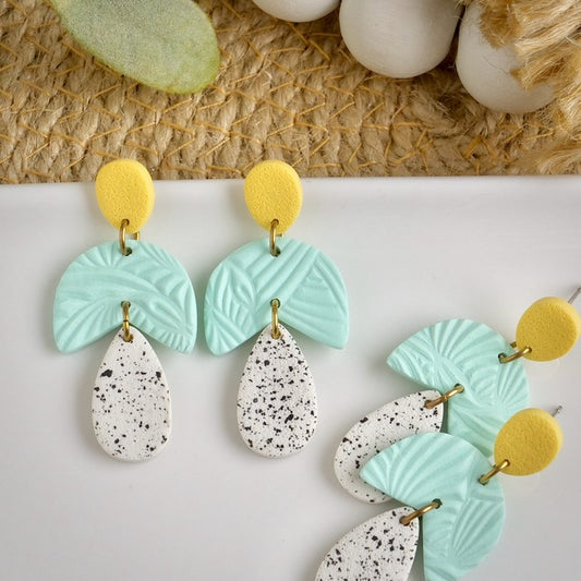 Kipling Dangles in Pastel Polka Dots