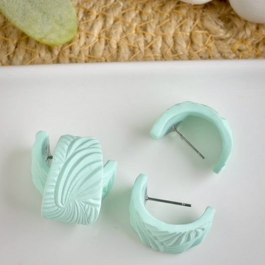 Mini Hoops in Mint