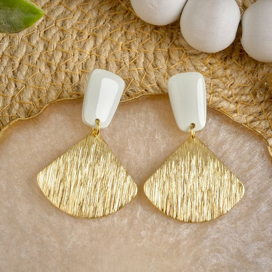Ginko Dangles in Grey