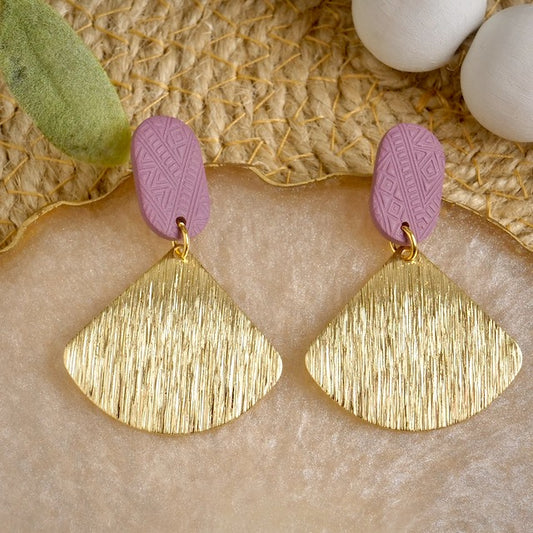 Ginko Dangles in Purple